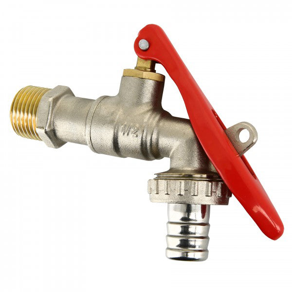 Riko kogelkraan met slangwartel 1/2" PN16 - productfoto