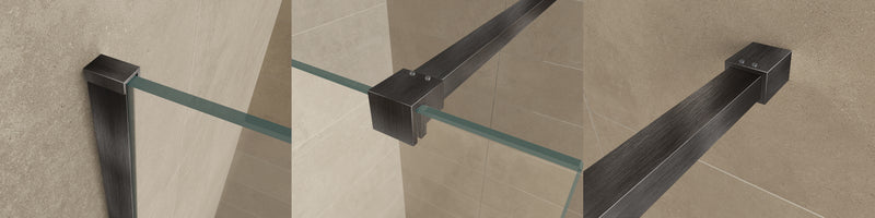 Wiesbaden Slim profielset met stabilisatiestang Gunmetal - detailfoto
