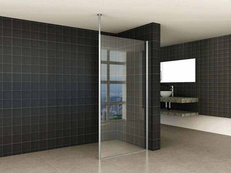 Wiesbaden set verticale plafond stabilisatiestang chroom - sfeerbeeld