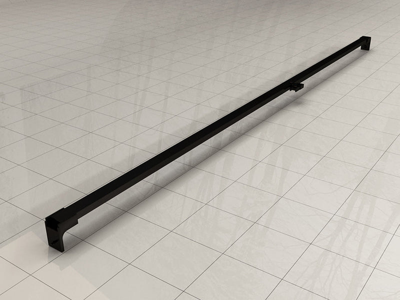 Horizontale Stabilisierungsstange für Nischentür matt schwarz