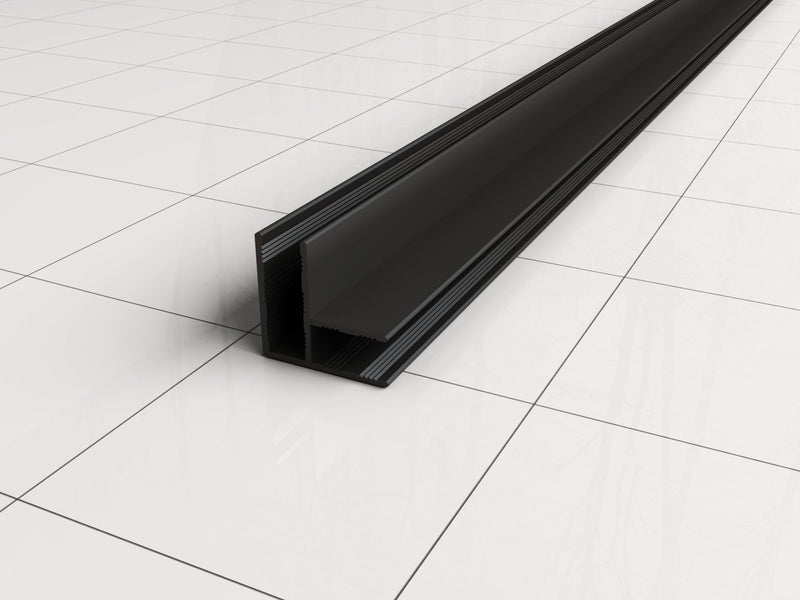 Schlankes Eckprofil 2000 x 10 mm matt schwarz