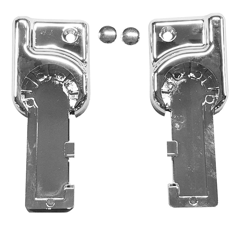plaque de base chromée pour porte battante profil 20.3840 20.3841
