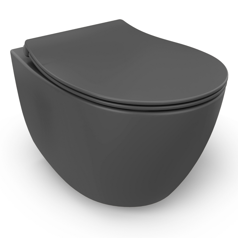 Isvea Sentimenti Hangtoilet - Antraciet #variant_56361515712836