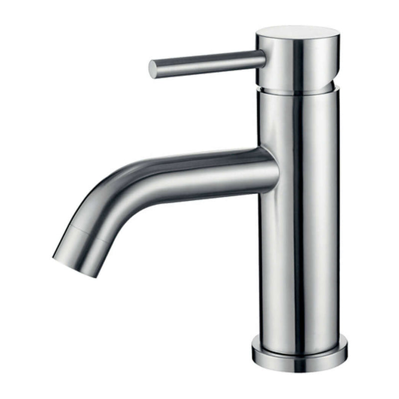 Wiesbaden 304 wastafelkraan met coldstart in geborsteld RVS – originele productfoto