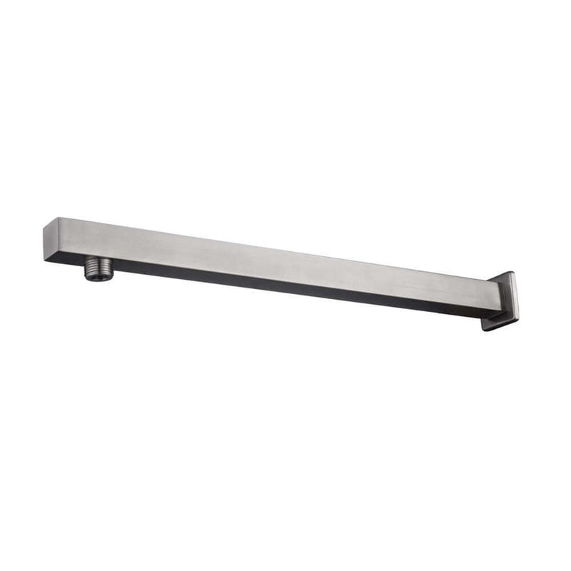 304 douchearm met muurbevestiging vierkant 40 cm geborsteld RVS