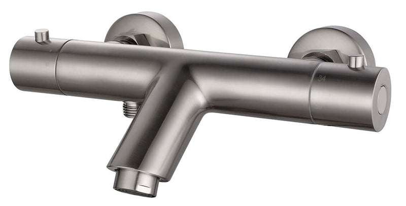 Robinet de baignoire thermostatique Rio acier brossé