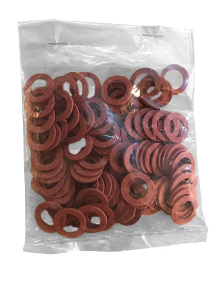 Riko fiber pakkingsringen rood, zakje a 100 stuks 14 x 9 x 2 cm - productfoto