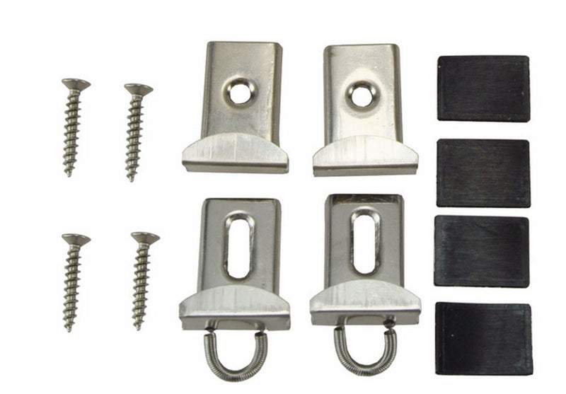 Riko spiegelklemmen 4 stuks chroom - productfoto