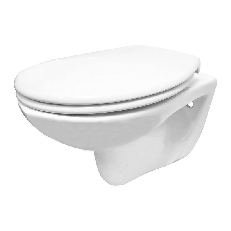 Neptunus 2.0 toilette murale sans rebord avec siège de toilette Ultimo 3.0 softclose et libération rapide brillant blanc