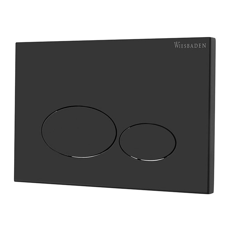 Wiesbaden X32 Metal drukplaat voor inbouwreservoir Mat zwart - productfoto