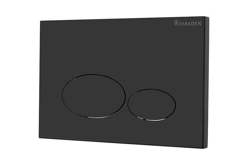 Wiesbaden X32 Metal drukplaat voor inbouwreservoir Mat zwart - productfoto