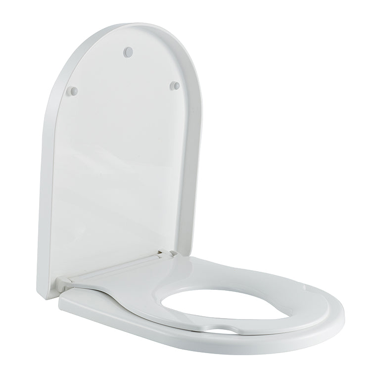 Vesta Family Toilettensitz mit integrierter Kindersitz, Softclose und Quick Release glänzend weiß