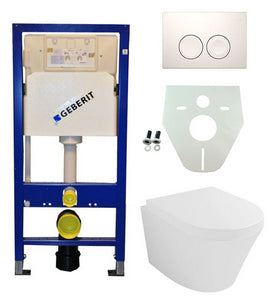 Geberit UP 100 Vesta WC+Sitz+ Delta 25 weiß