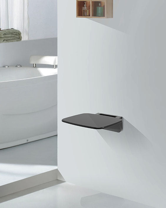Siège rabattable de douche noir Serva
