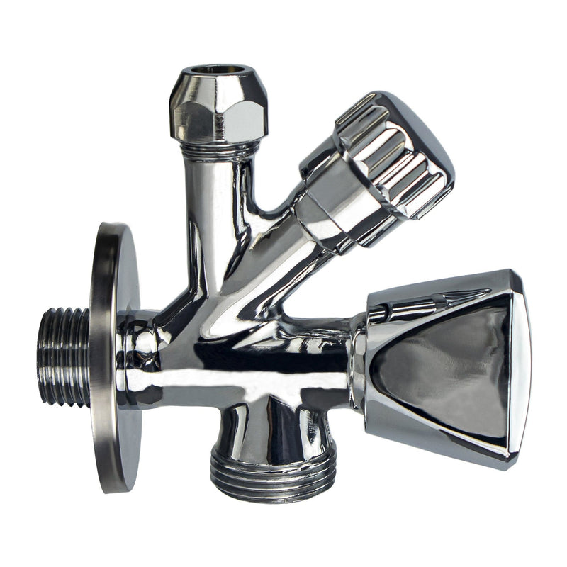 Riko combinatie kraantje 1/2 x 3/4 x 10 mm chroom - productfoto