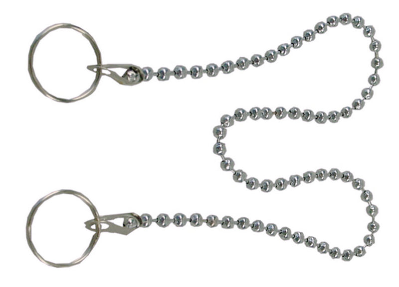 Riko kogelketting chroom 30 cm - productfoto