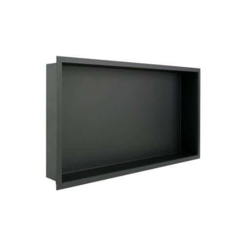 Excellence Inbouwnis Wiesbaden 30X60X7Cm in RVS Mat Zwart