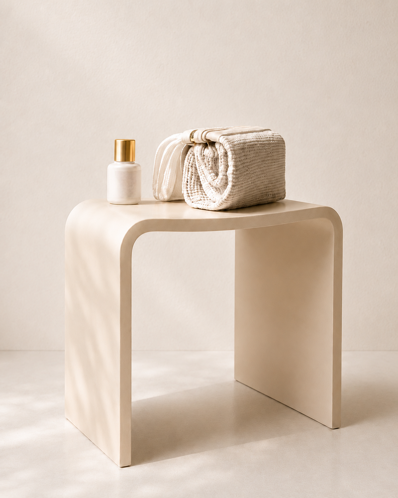 Wiesbaden Zita kruk beige - detailfoto