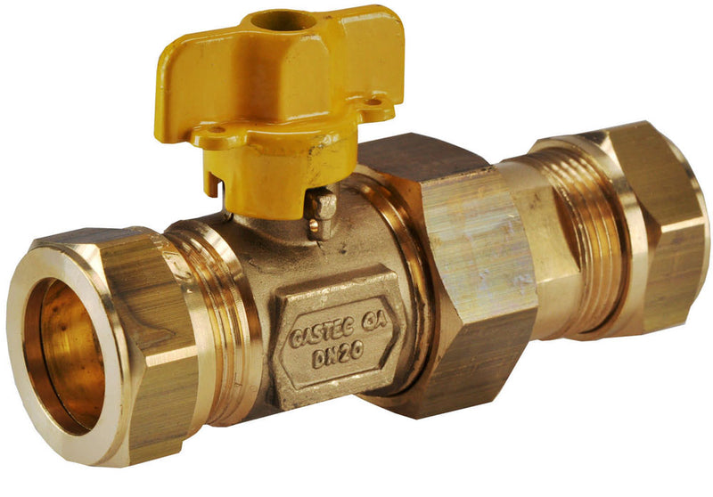 Riko gaskogelkraan Gastec 22 mm knel x 22 mm knel - productfoto