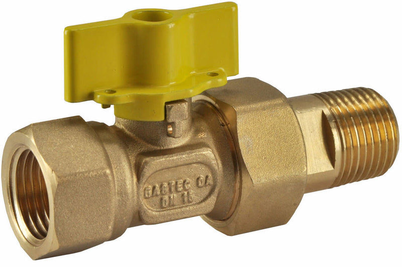 Riko gaskogelkraan messing Gastec 1/2" - productfoto
