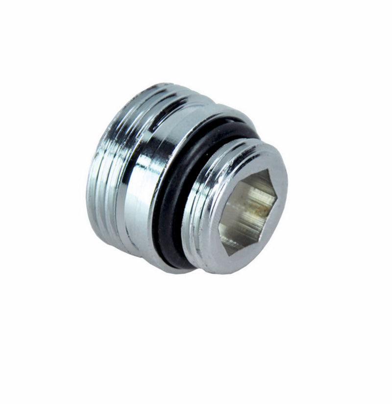 Riko adaptor midden-onderaansluiting chroom - productfoto