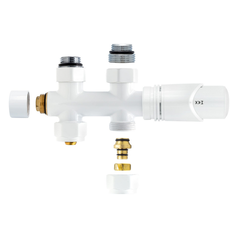BELRAD Thermostatische Radiatorkraan – Middenaansluiting – Recht – M30 x 16/2