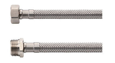 Riko flexibele aansluitslang Kiwa 1/2" bi x 1/2" bu 60 cm rvs - productfoto