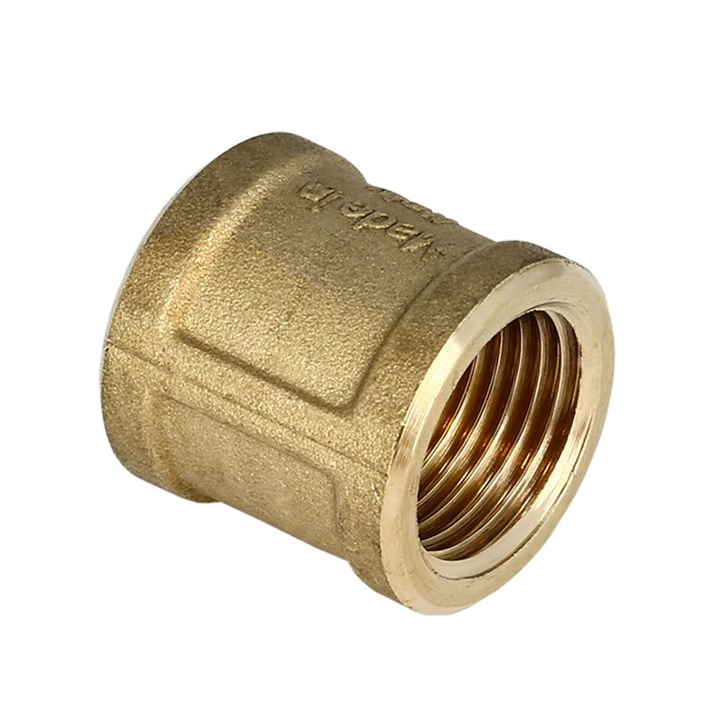 Riko draadfitting sok messing 1/4" bi x 1/4" bi - productfoto