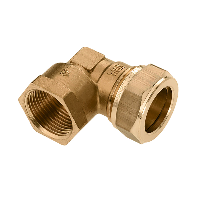 Riko knelkoppeling knie Kiwa Gastec 3/4" bi x 22 mm - productfoto