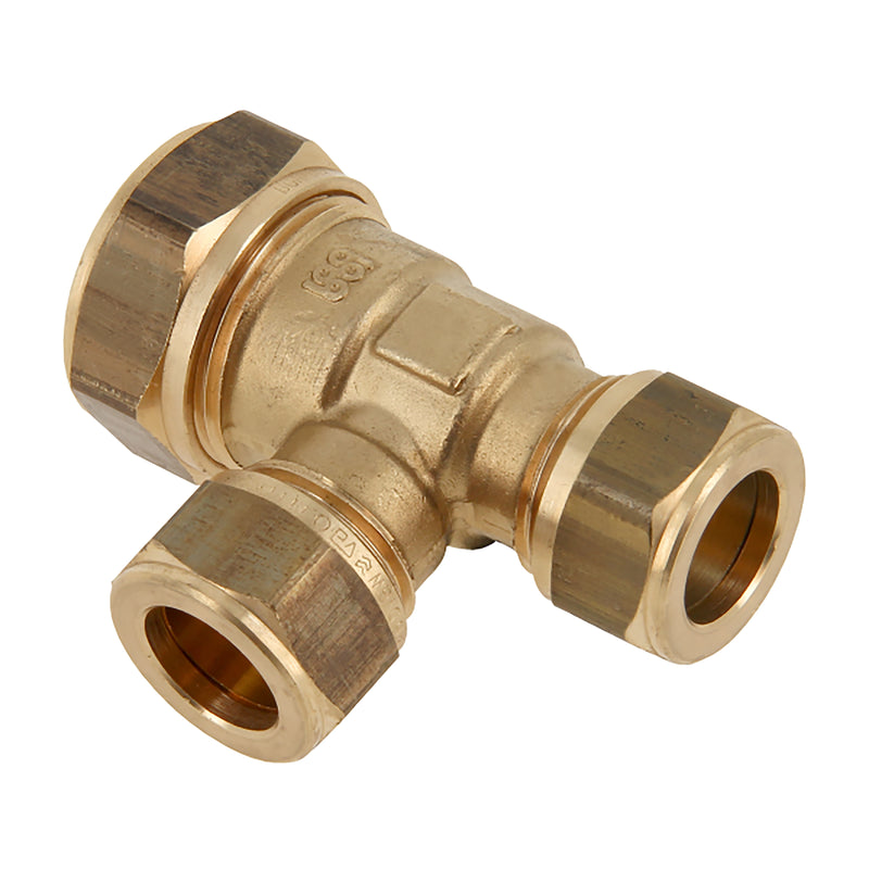 Riko T-koppeling messing knel 15 x 12 x 12 mm - productfoto
