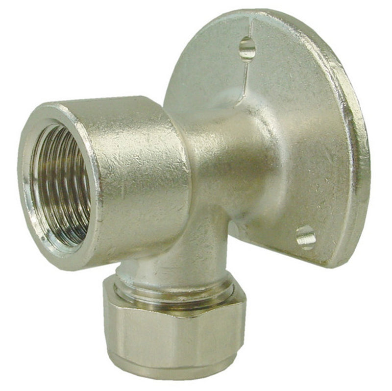 Riko muurplaat 1/2" bi x 15 mm knel vernikkeld - productfoto