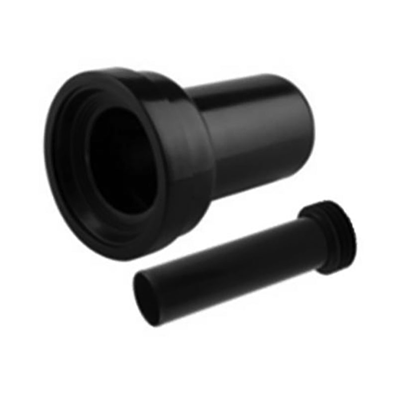 Aloni Aansluitset voor Hangtoilet - Recht - aan - en Afvoer - Diameter 90/45 - Zwart
