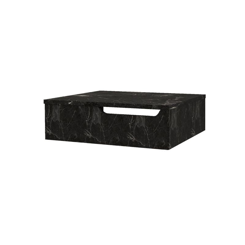 FELIX ONDERKAST MET HANDDOEKUITSPARING (60CM) - ZWART MARMER - productafbeelding