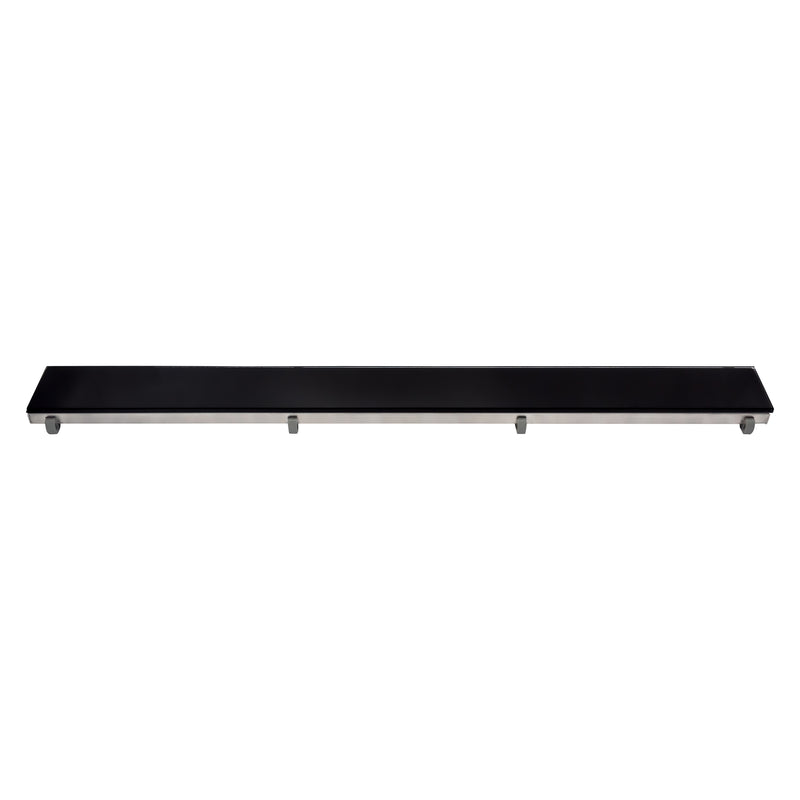ALONI Glasrooster Douchegoot Zwart 70CM
