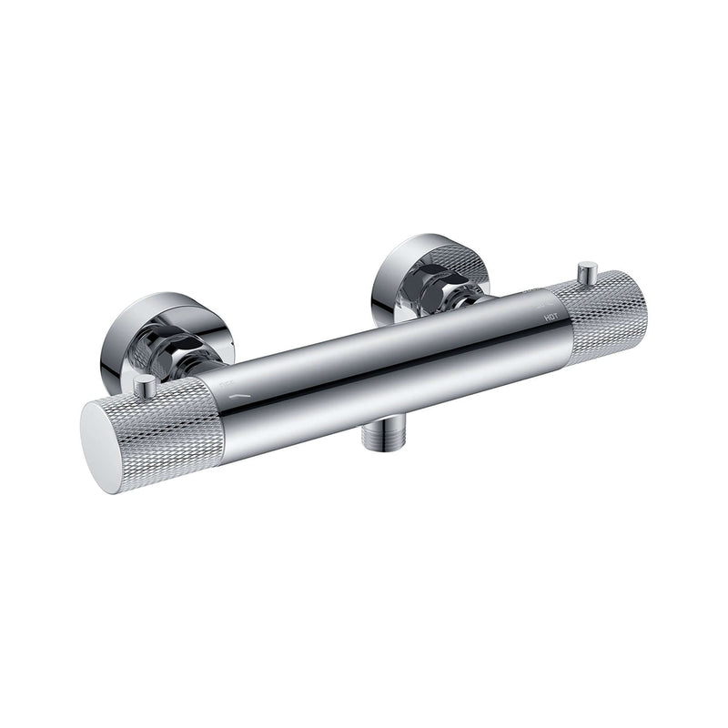 Gerippte Chrom Thermostatische Douchemischarmatur Wiesbaden
