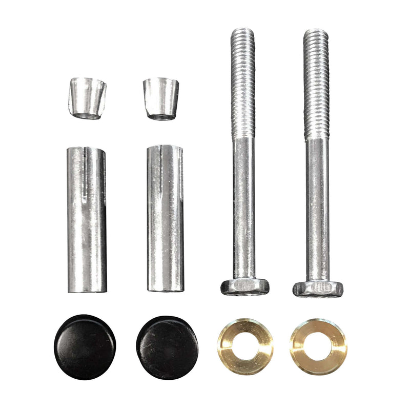 Schroevenset voor ophangbeugel 2 stuks mat zwart