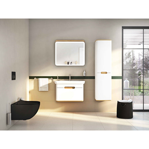 VitrA Sento zwart hangtoilet sfeerbeeld badkamer