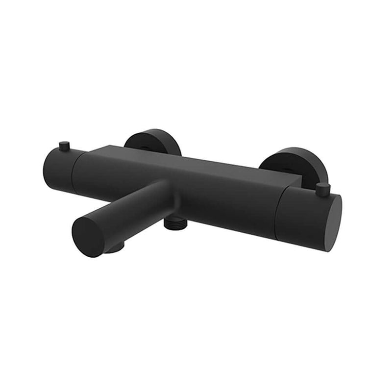 Style thermostatische badmengkraan cooltouch mat zwart