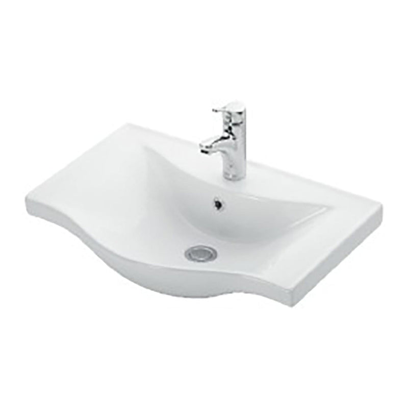 Aloni Aleco Keramische Wastafel (65 cm) - Wit