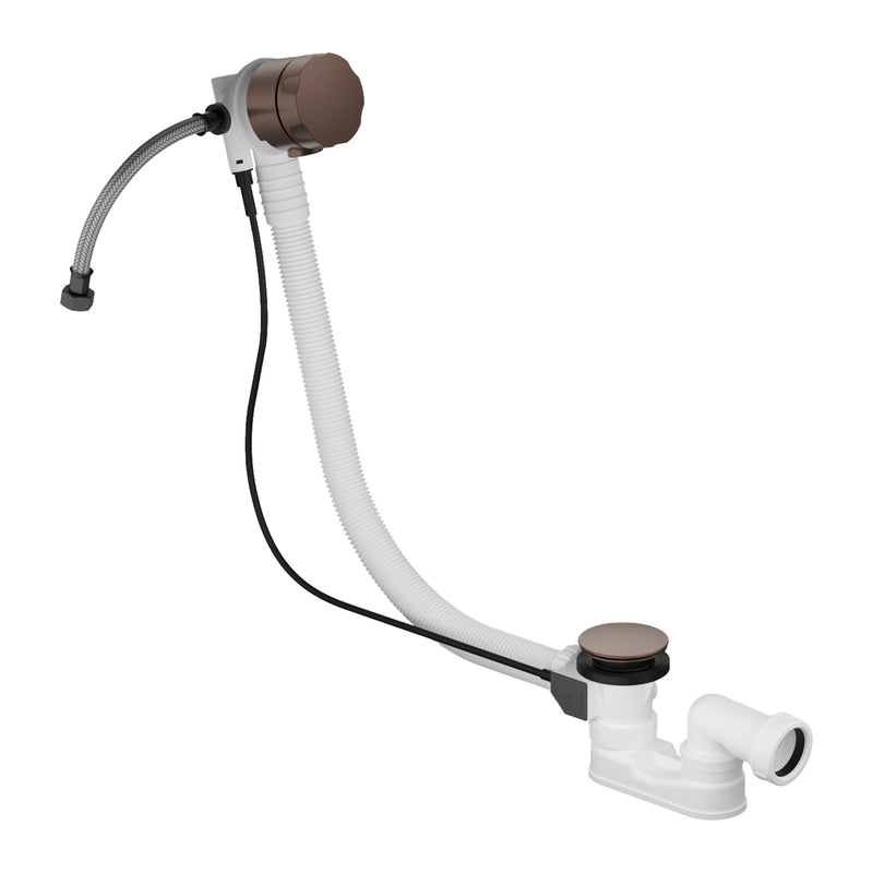 Hotbath Mate P033 badoverloop-vulcombinatie Geborsteld koper PVD productfoto