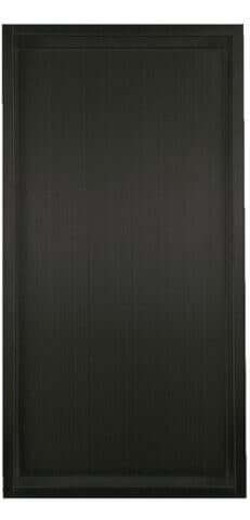 RVS Inbouwnis Wiesbaden 30X60X10 Cm in Mat Zwart