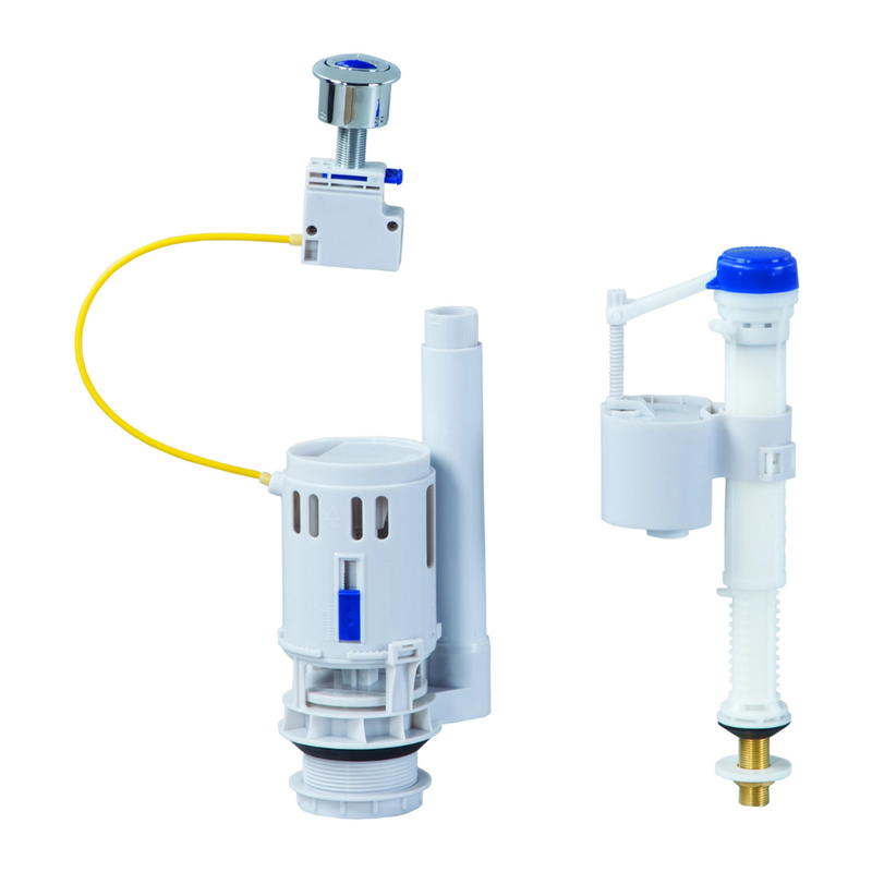 Creavit dubbel spoelmechanisme met kabel – 3/6 liter