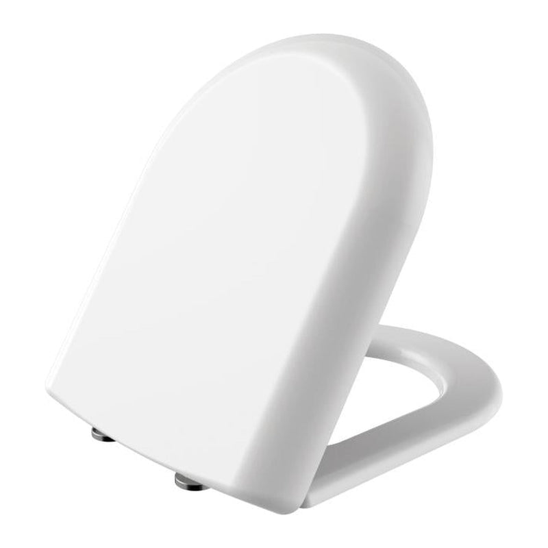 Creavit Grande Wc - zitting - D - model - Soft Close - quick release - Duroplast - RVS scharnieren - Glanzend Wit