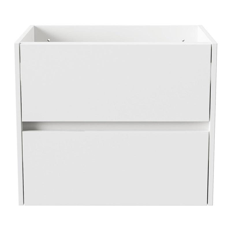 Aloni Hayat wastafelonderkast - 2 Lades - softclose - Greeploos - 59,5×50×45 cm - Glanzend Wit