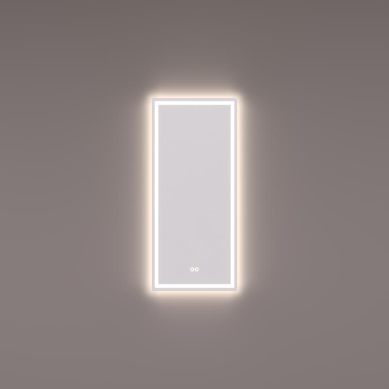 Hipp Design SPV 9001 rechthoekige spiegel 40x90x3 cm met direct en indirect licht, kleurenwissel verlichting en verwarming