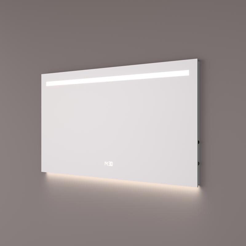 Hipp Design SPV 5000 spiegel rechthoek met verlichting, verwarming en digitale klok