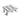 ALONI DOUCHEPUT - MET ROOSTER - COMPLEET - 15X15CM - GEBORSTELD RVS - detailafbeelding