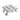 ALONI DOUCHEPUT - MET ROOSTER - COMPLEET - 15X15CM - GEBORSTELD RVS - detailafbeelding