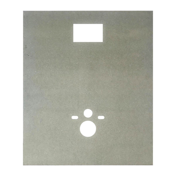 Aloni Waterwerende Plaat voor Hangtoilet - MDF - Voorgeboord - Geschikt voor Geberit Inbouwreservoirs - 122×100CX1,5 cm