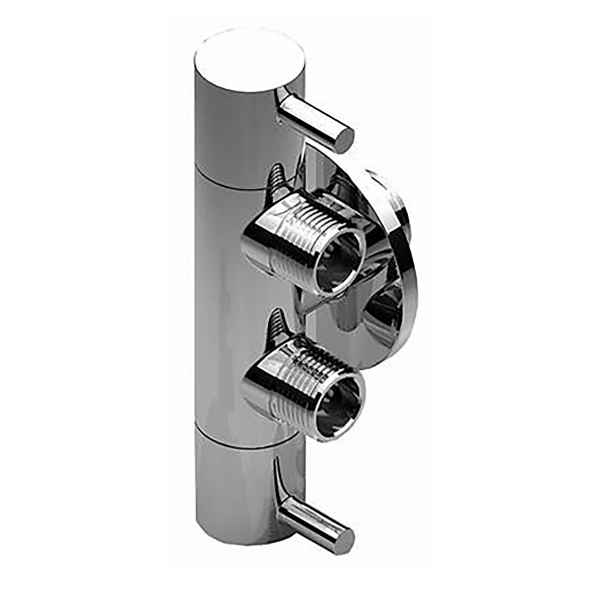 ALONI DESIGN DUBBELDIENSTKRAAN 1/2X3/8X3/8 - CHROOM
